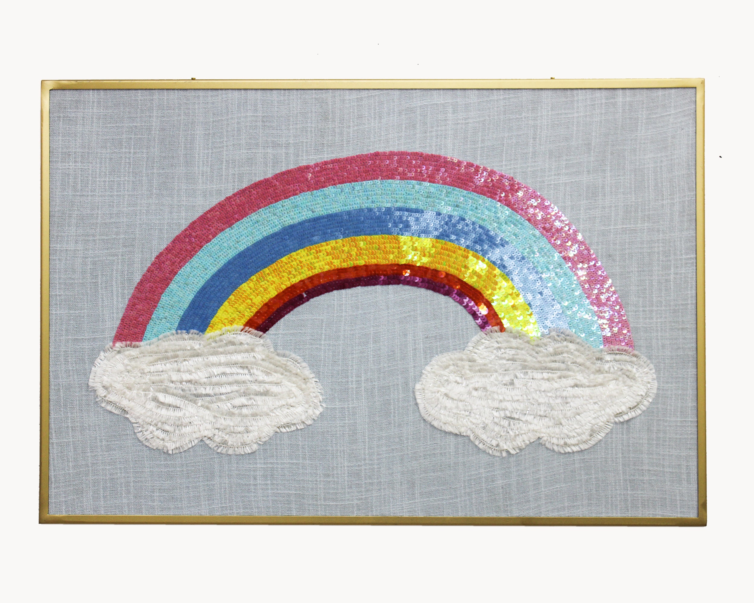 Embroidered Rainbow Wall Décor for Kids